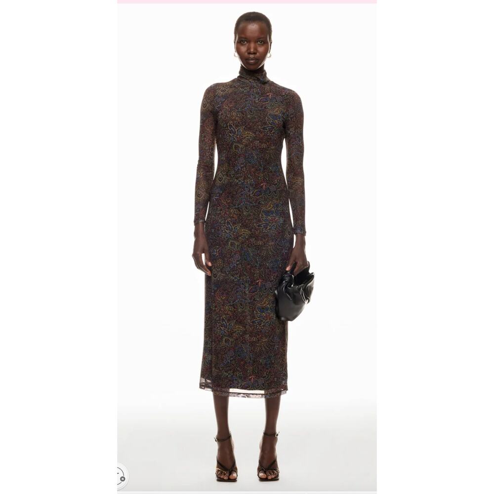 Rosetta Getty x RTR Printed Mesh Dress Size S
